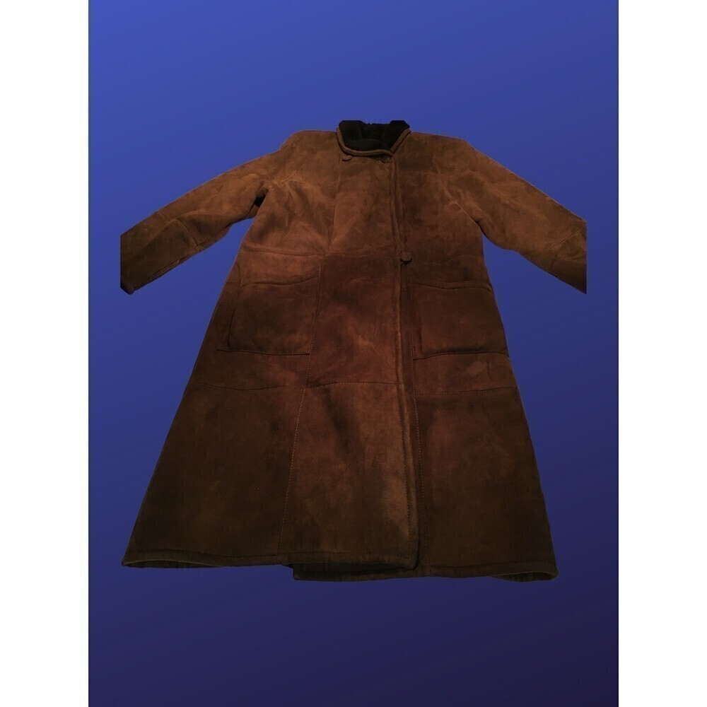 Searle-blatt Full Length SUEDE/SHEARLING Coat, Size Large, Pre-owned Vintage,EUC - Picture 8 of 12